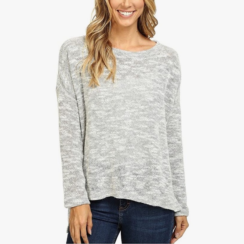 Sanctuary “easy street” high low grey sweater